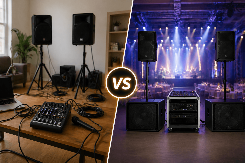 DIY Sound Setup vs Hiring a PA System- Pros & Cons