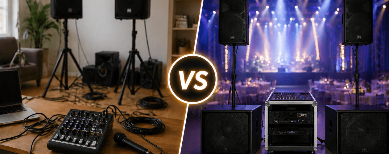 DIY Sound Setup vs Hiring a PA System- Pros & Cons