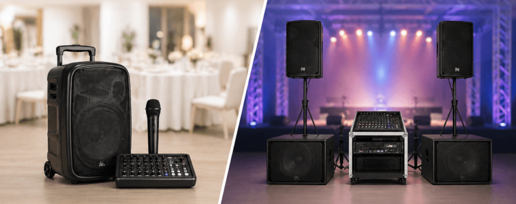 Portable vs Full PA System Hire: Which One Do You Need?
