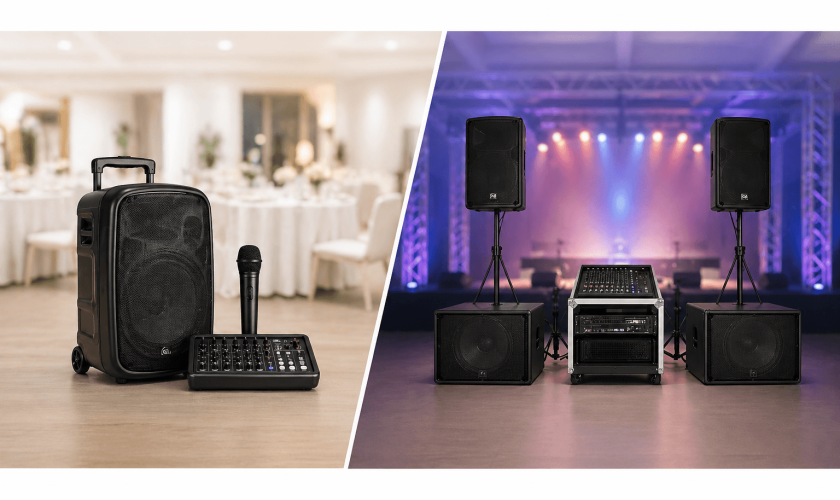Portable vs Full PA System Hire Which One Do You Need